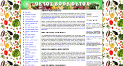 Desktop Screenshot of detoxbodydetox.com