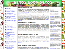 Tablet Screenshot of detoxbodydetox.com